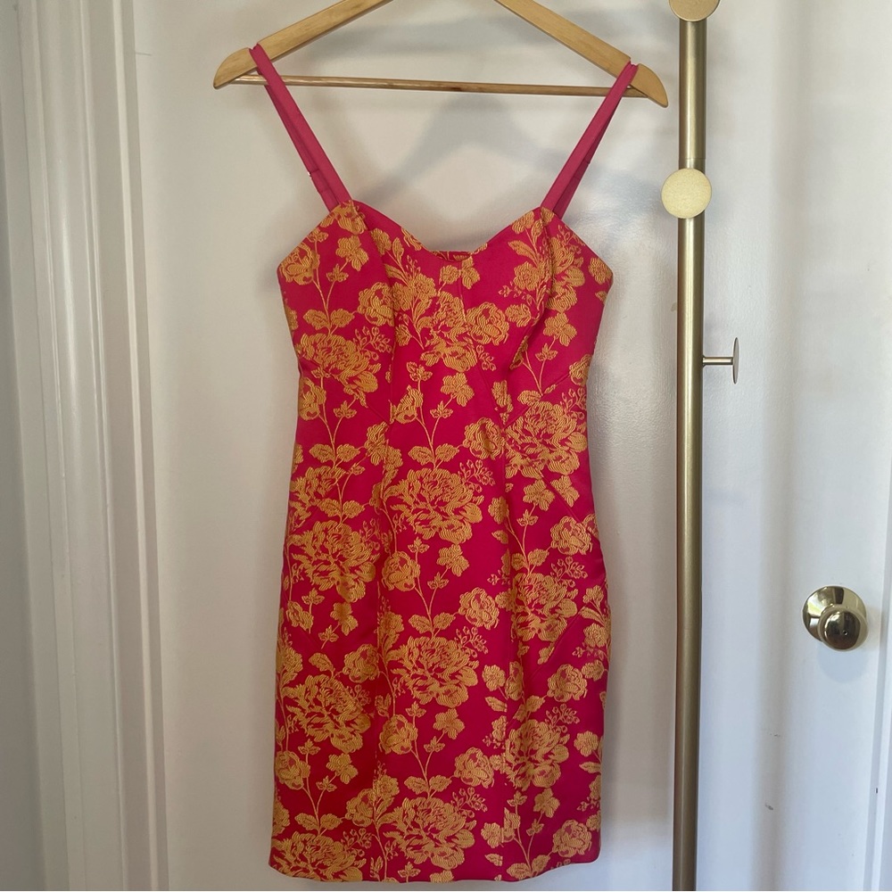CINQ A SEPT Erica women’s floral-print embroidered cutout mini dress size 2 - Picture 5 of 8